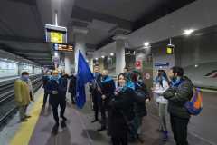 Partenza del treno speciale da Bologna