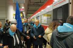 Partenza del treno speciale da Bologna