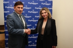 Tiziano Poggipollini con la vice presidente Manuela Bottalico