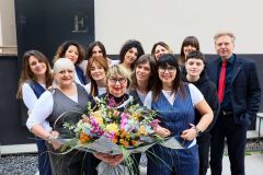 8 marzo 2025 - Omaggi floreali a Elisabetta Garuffi e Michela Foschi, imprenditrici di Bologna e Imola