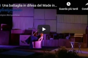 Lo spettacolo di Tiziana Di Masi in difesa del Made in Italy