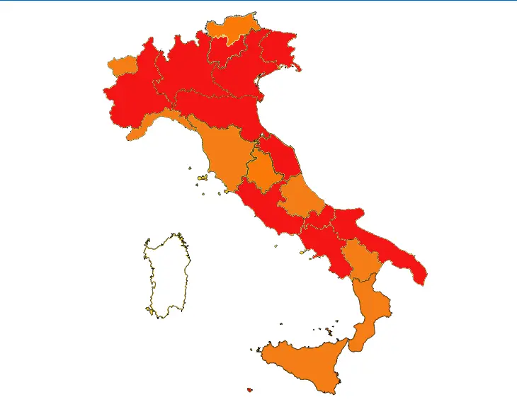 Coronavirus: Pasqua 2021 rossa in tutta Italia, cambiano i parametri per le zone