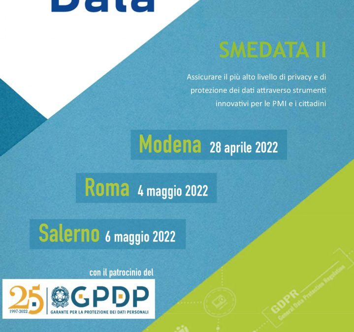 Gdpr, la cultura della privacy nel progetto Smedata II
