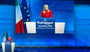 Assemblea nazionale Confartigianato imprese Roma 22 novembre 2022 Giorgia Meloni premier