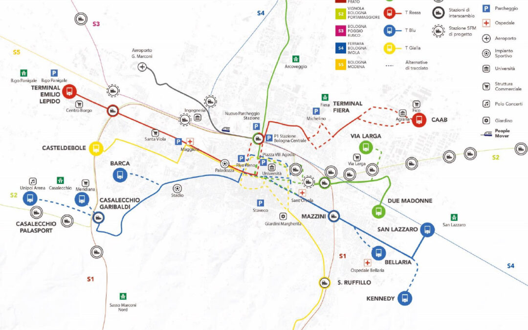 Bologna, il piano dei lavori per la Linea Rossa del tram
