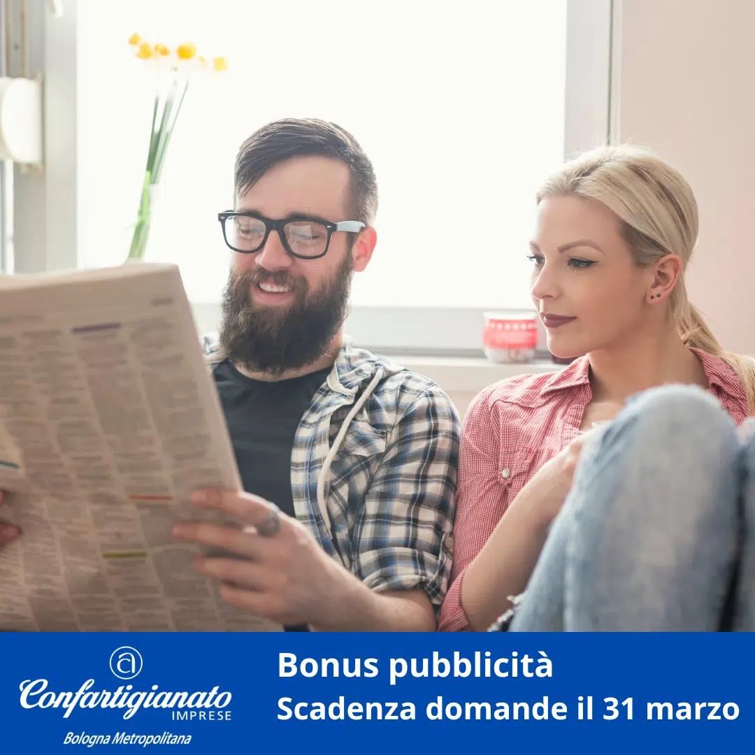 bonus pubblicitò giornali comunicazione