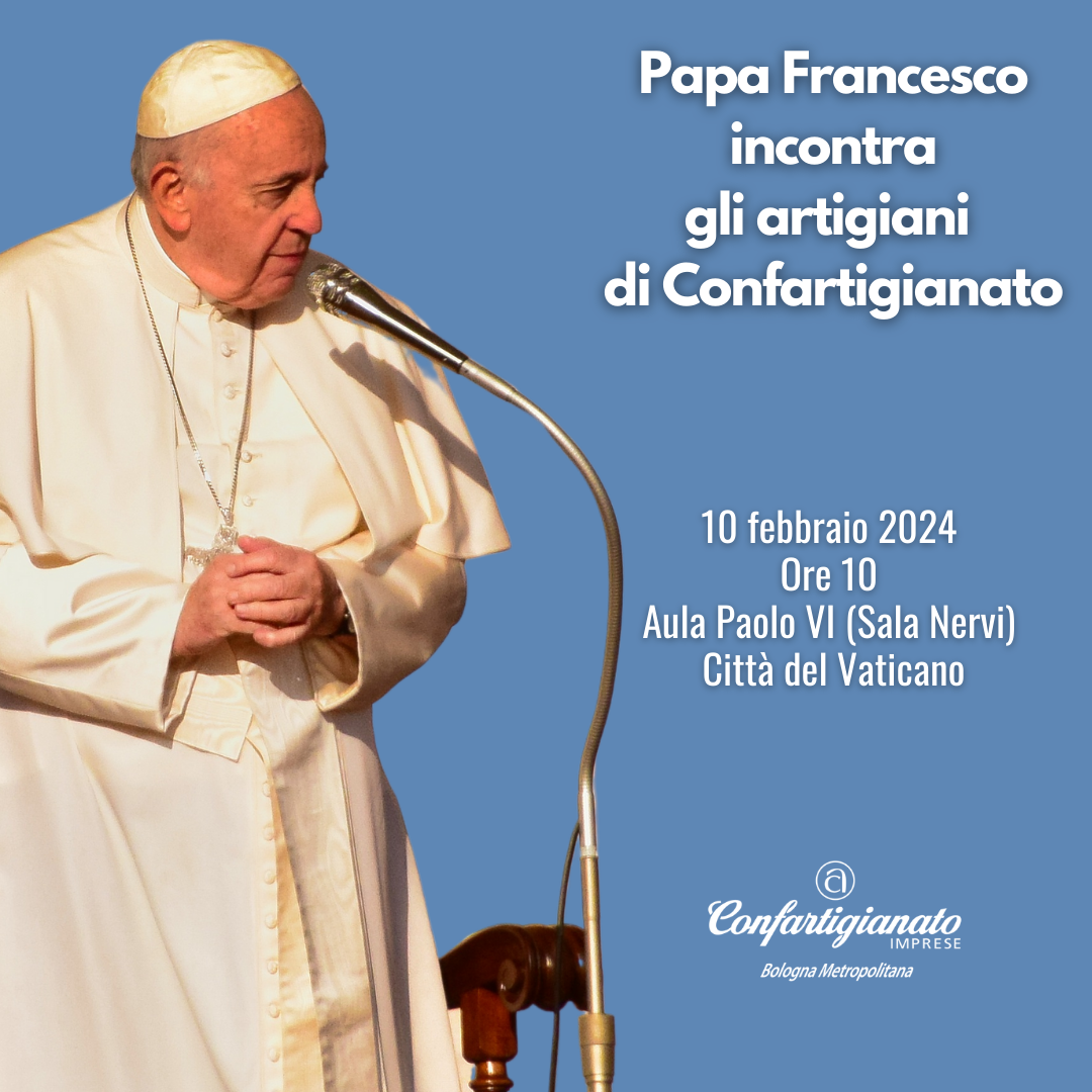 Papa Francesco Confartigianato incontro artigiani città del vaticano roma 10 febbraio 2024