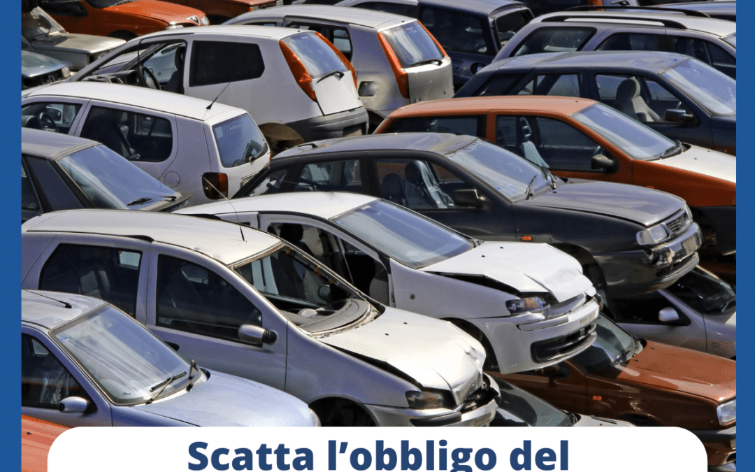 Dal 7 giugno partono le nuove procedure digitali del Registro veicoli fuori uso
