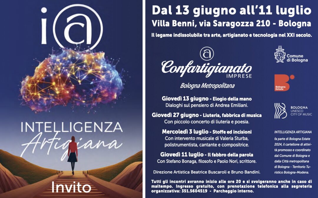Intelligenza Artigiana, quattro serate sul rapporto tra arte, artigianato e tecnologia nel XXI secolo