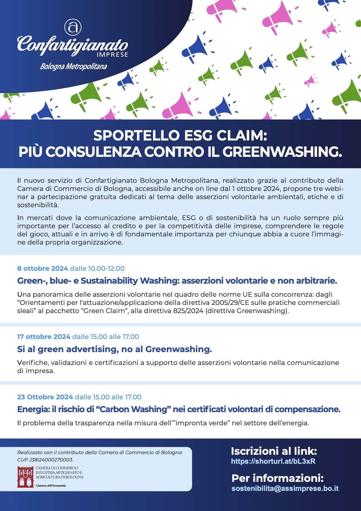 Sportello ESG Claim webinar ottobre 2024 Sportello ESG Claim webinar ottobre 2024