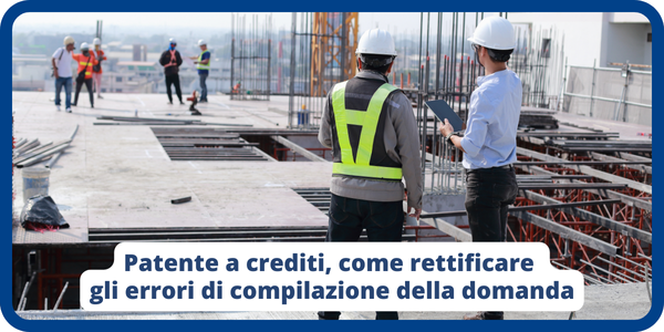 patente a crediti edilizia rettifica errori compliazione domanda